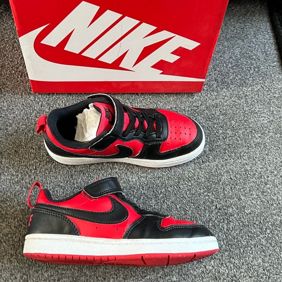 Nike Other - Nike Kids Borough Low Recraft in Black Red Black and Red Sneakers